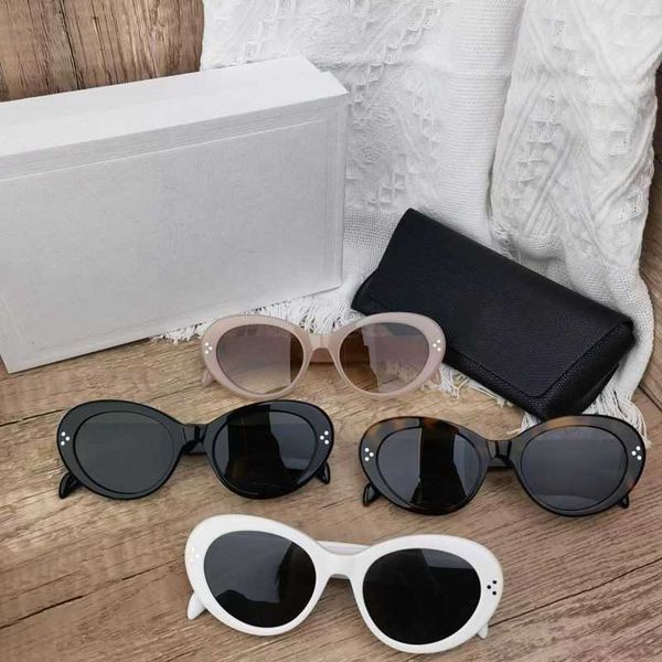 frames new arc de triomphe dark glasses cat's eye french ce cl40193i white sunglasses female, White;black